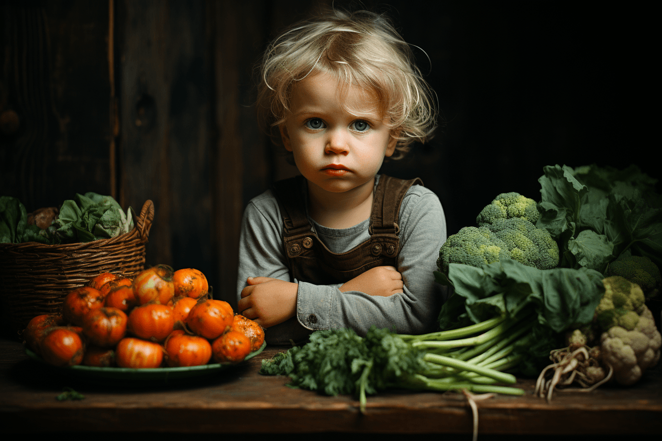 enfant manger legumes